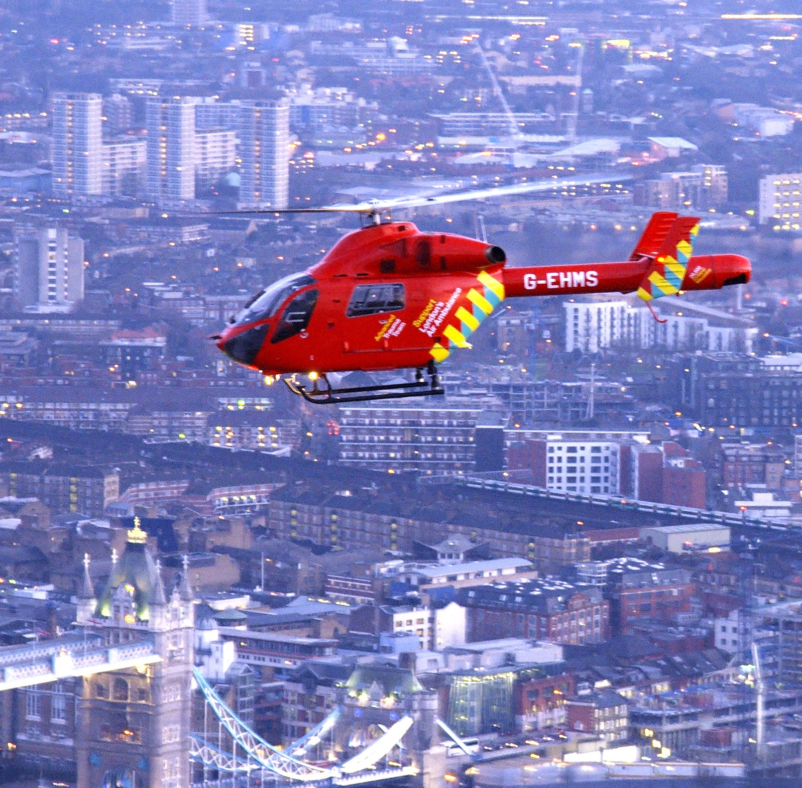 London’s Air Ambulance receives essential new lighting thanks to the